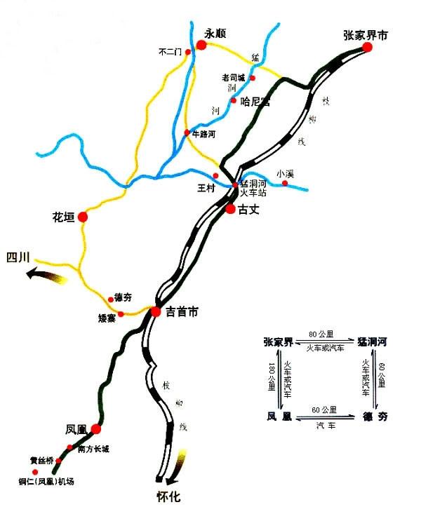 张家界到凤凰古城